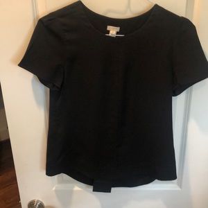 Black jcrew dressy tee/blouse!